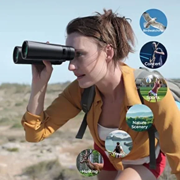 10x42 HD Compact Binoculars with Large View Clear Low Light Vision Waterproof - Picture 6 of 6